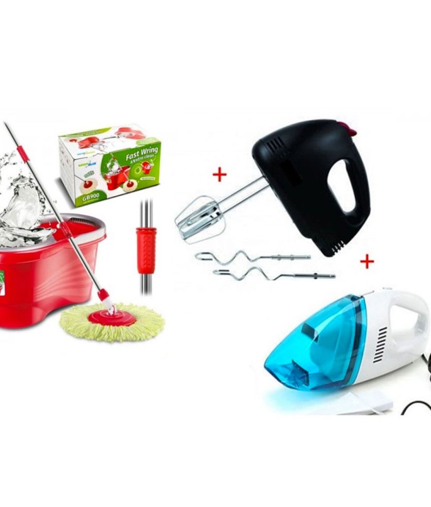Mop Rotativ cu galeata Magic Spin + Mixer Electric cu 7 viteze + CADOU ASPIRATOR portabil!
