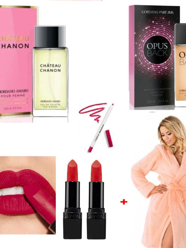 Halat de baie pufos, bumbac 100%, disponibil in diferite culori + 2 Parfumuri + 2 Rujuri + Creion contur buze!