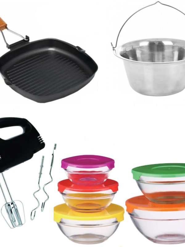 Mixer electric, 7 viteze + Tigaie Grill cu maner pliabil + Ceaun + Cadou Set 10 piese vase din sticla termorezistenta cu capace!