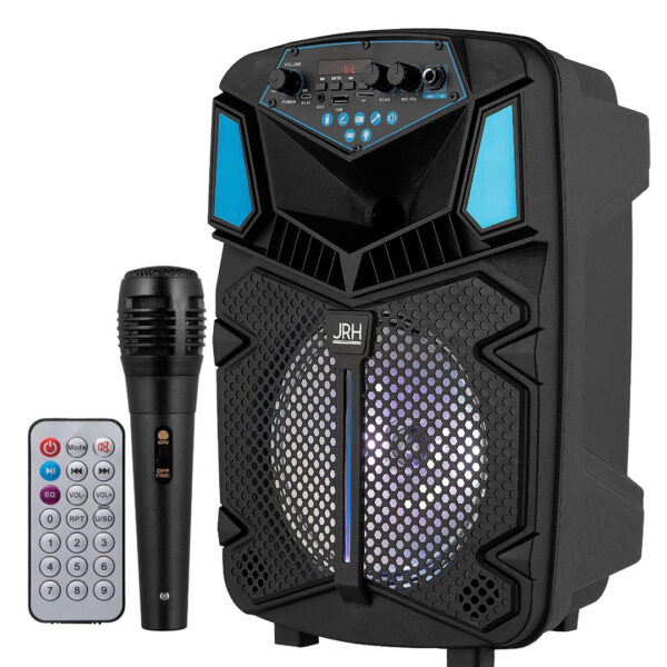 Boxa Portabila Bluetooth JRH H8, 300W, Microfon, BT, FM, USB, SD, Telecomanda