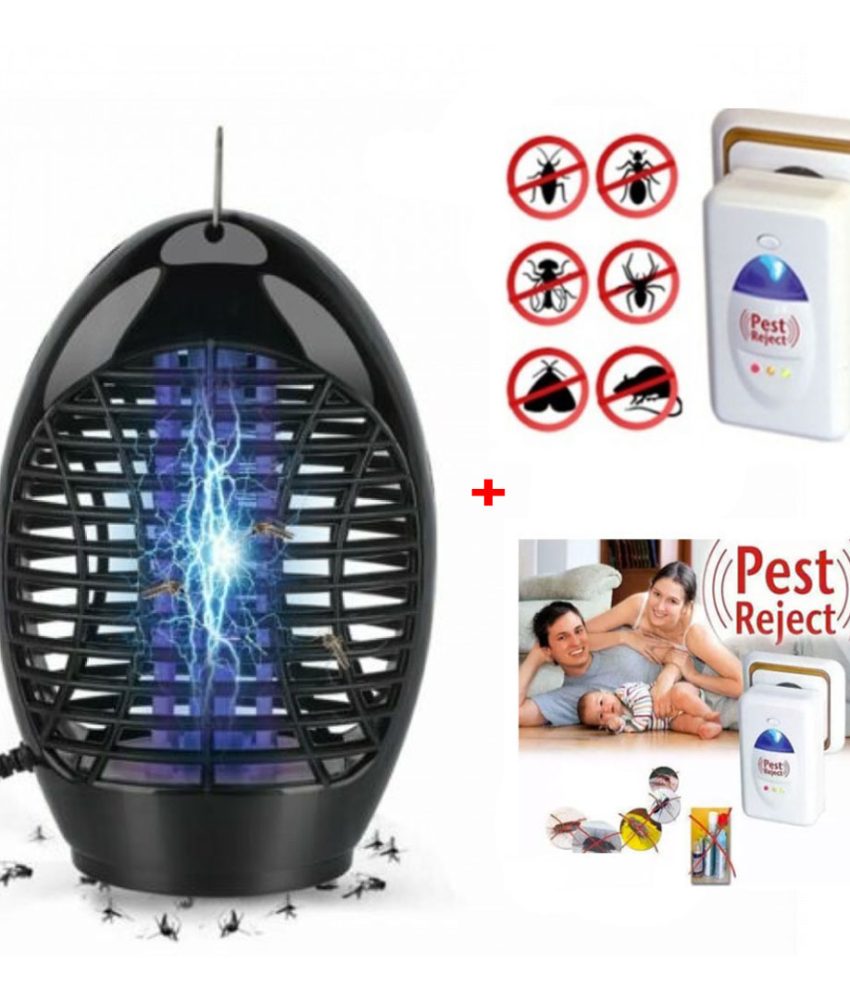Aparat anti-insecte cu lampa UV si electrosoc + Aparat impotriva daunatorilor Pest Reject!