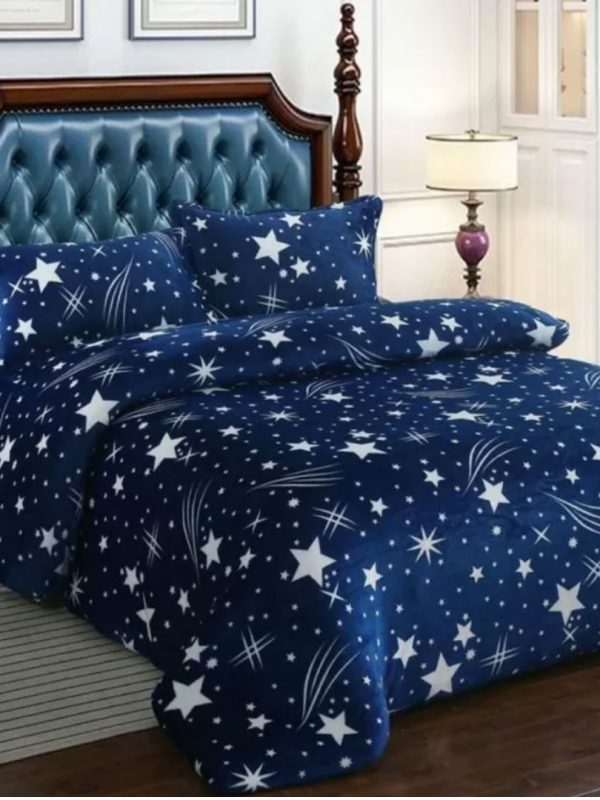 Lenjerie de pat Cocolino, pufoasa si calduroasa, pentru pat dublu, 4 piese