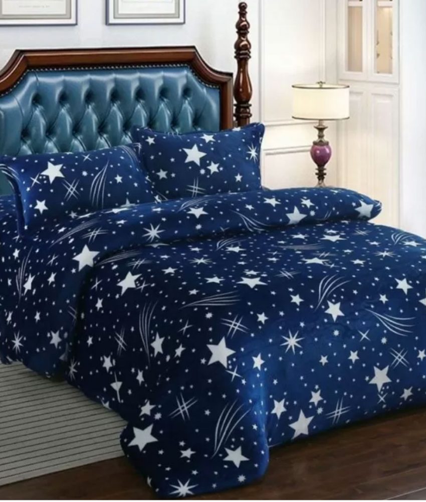 Lenjerie de pat Cocolino, pufoasa si calduroasa, pentru pat dublu, 4 piese