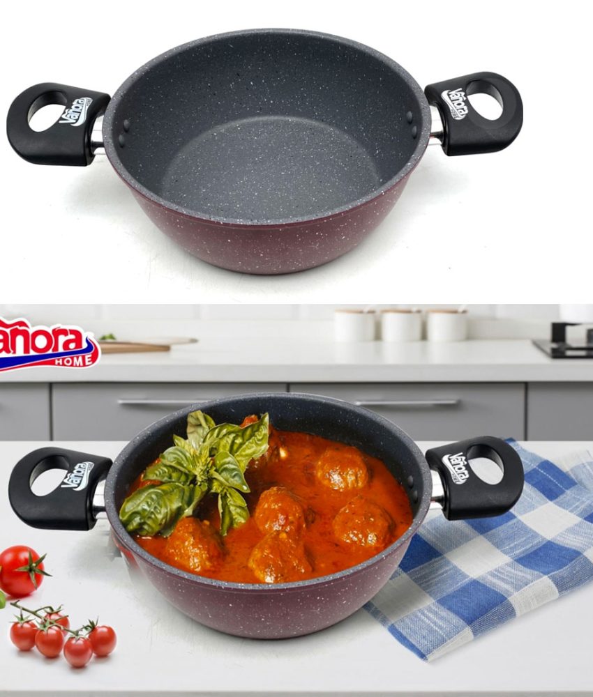 Cratita Vanora Home Nera cu 2 manere, otel carbon, 20 x 7,5 cm, 2,1l