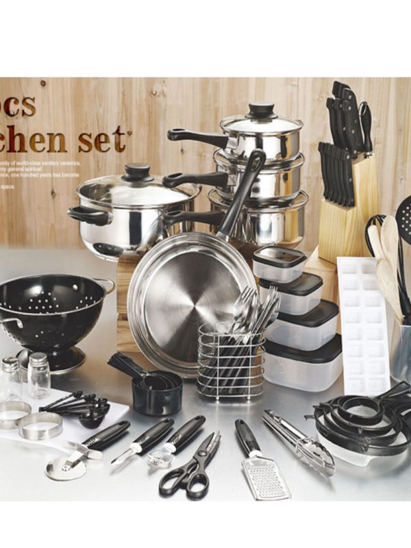 Set complet bucatarie, Starter 80 piese, Karll, oale, cratite cu capace, tigaie, ustensile bucatarie!