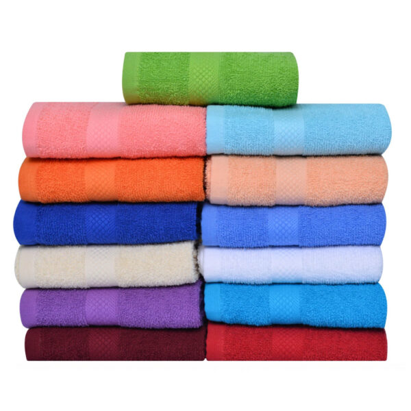 Set 6 prosoape de baie, fibra naturala de bambus 100%, husa cadou, Culori mixte!