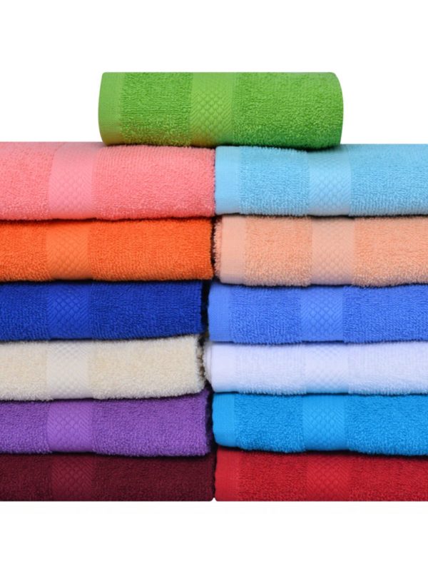 Set 6 prosoape de baie, fibra naturala de bambus 100%, husa cadou, Culori mixte!