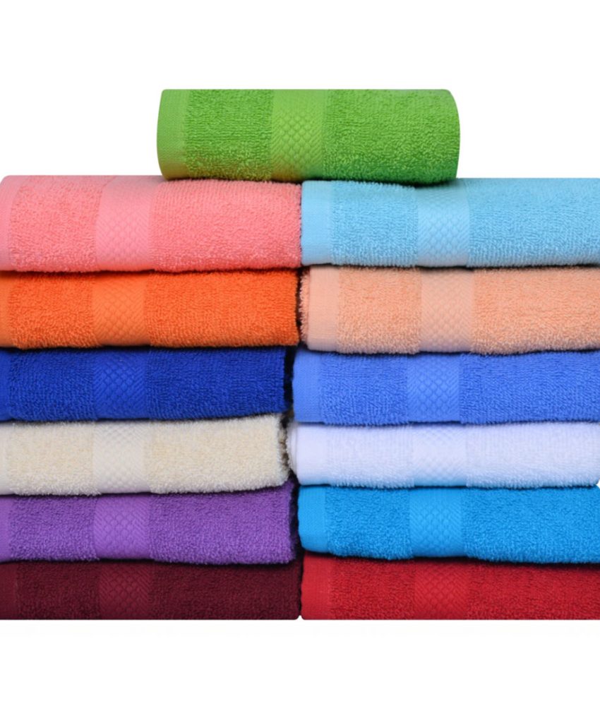 Set 6 prosoape de baie, fibra naturala de bambus 100%, husa cadou, Culori mixte!