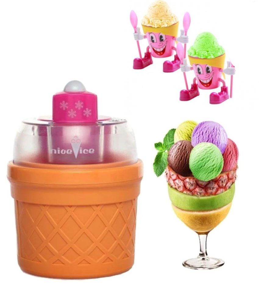 Aparat pentru preparat inghetata si sorbet Nice Ice + 2 Cupe incluse