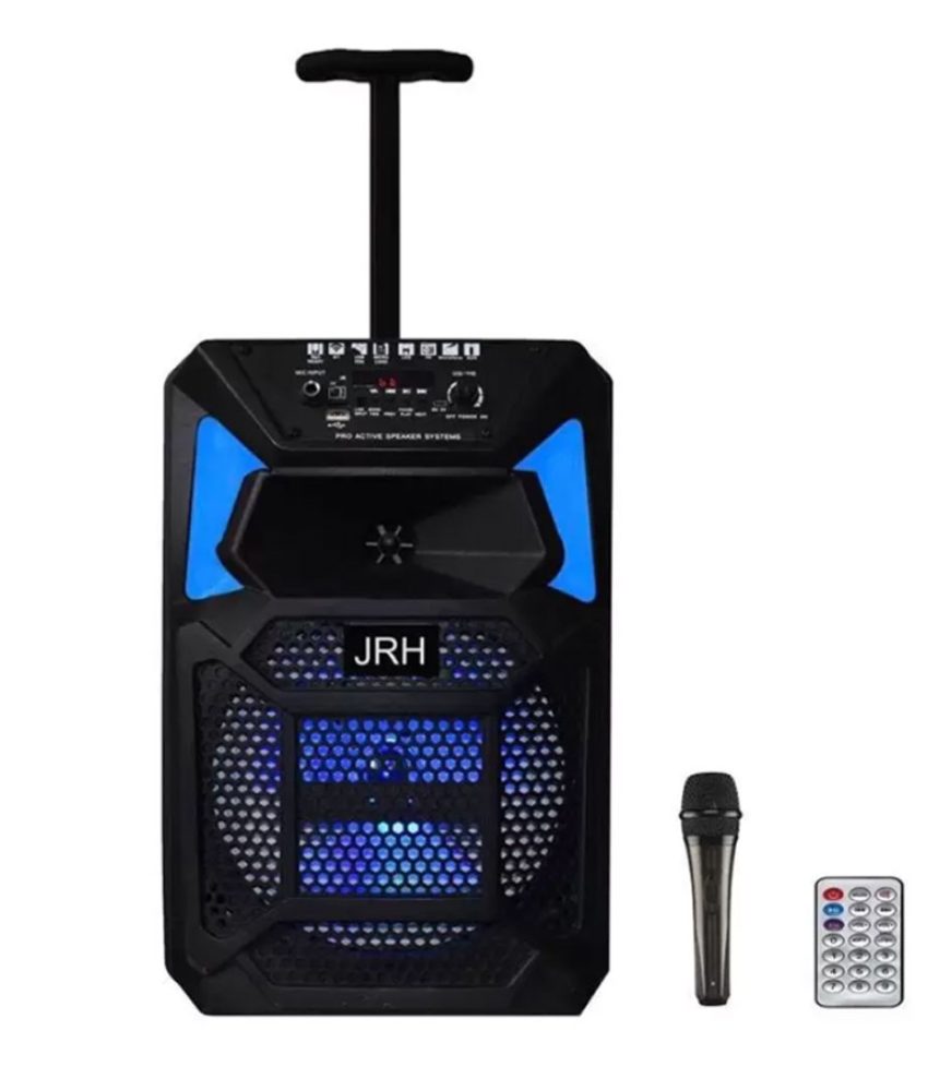 Boxa portabila tip troler JRH A88, 200 W, 2000 mAh, USB, Radio FM, Cititor USB, microfon