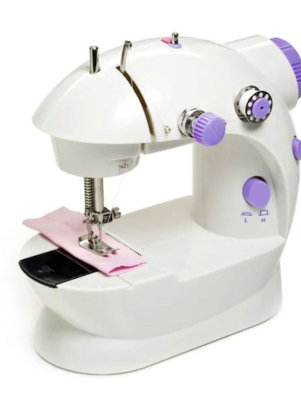 Masina de cusut, Mini Sewing portabila, 4 In 1, Alba