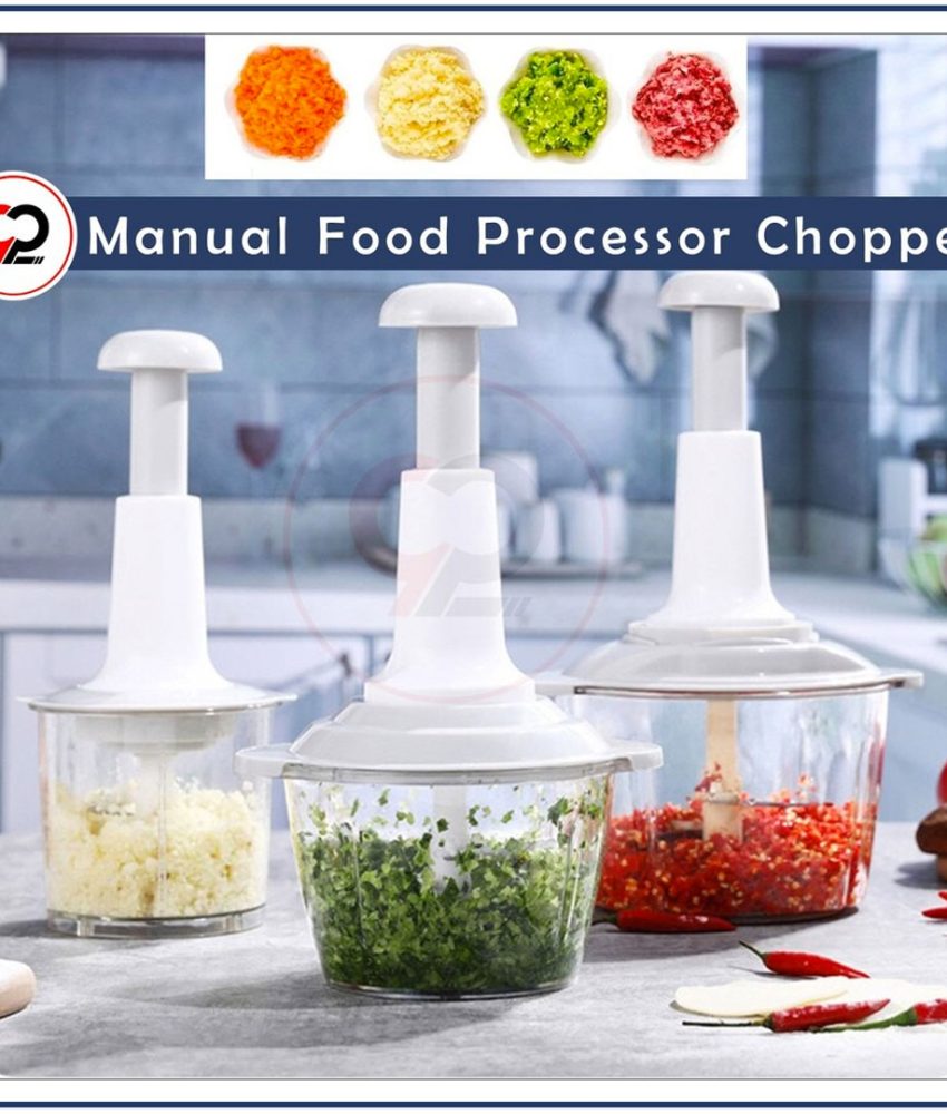 Procesator alimente, chopper, multifunctional, capacitate 2l, lame inox, sistem push