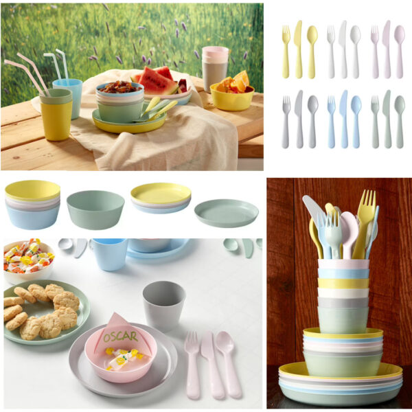 Serviciu de masa camping/picnic, 36 piese, pentru 6 persoane