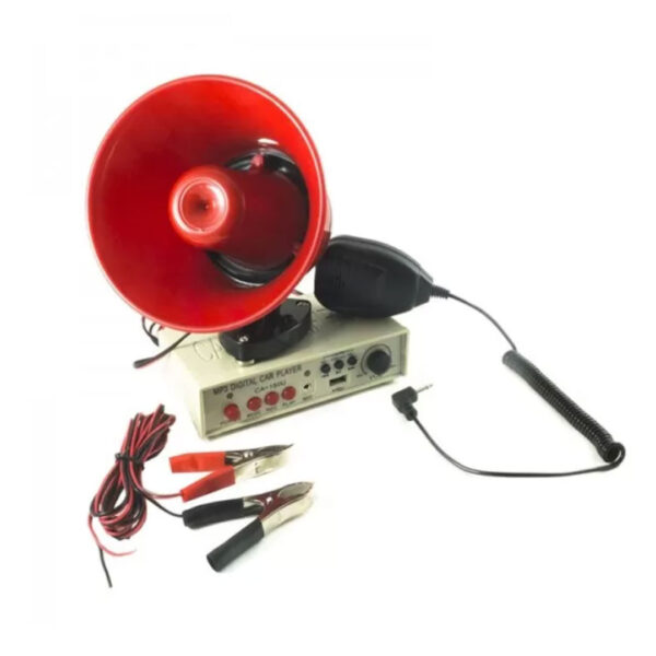 Portavoce Auto, Putere 25 W, Prindere Magnetica, Microfon Detasabil, USB
