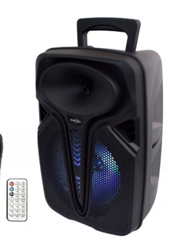Boxa portabila GTS 1698, bluetooth, 1000W PMPO, super woofer, Led Display, Lumini Disco, USB/ TF/ FM Radio/ BT+ Microfon Karaoke + Telecomanda!
