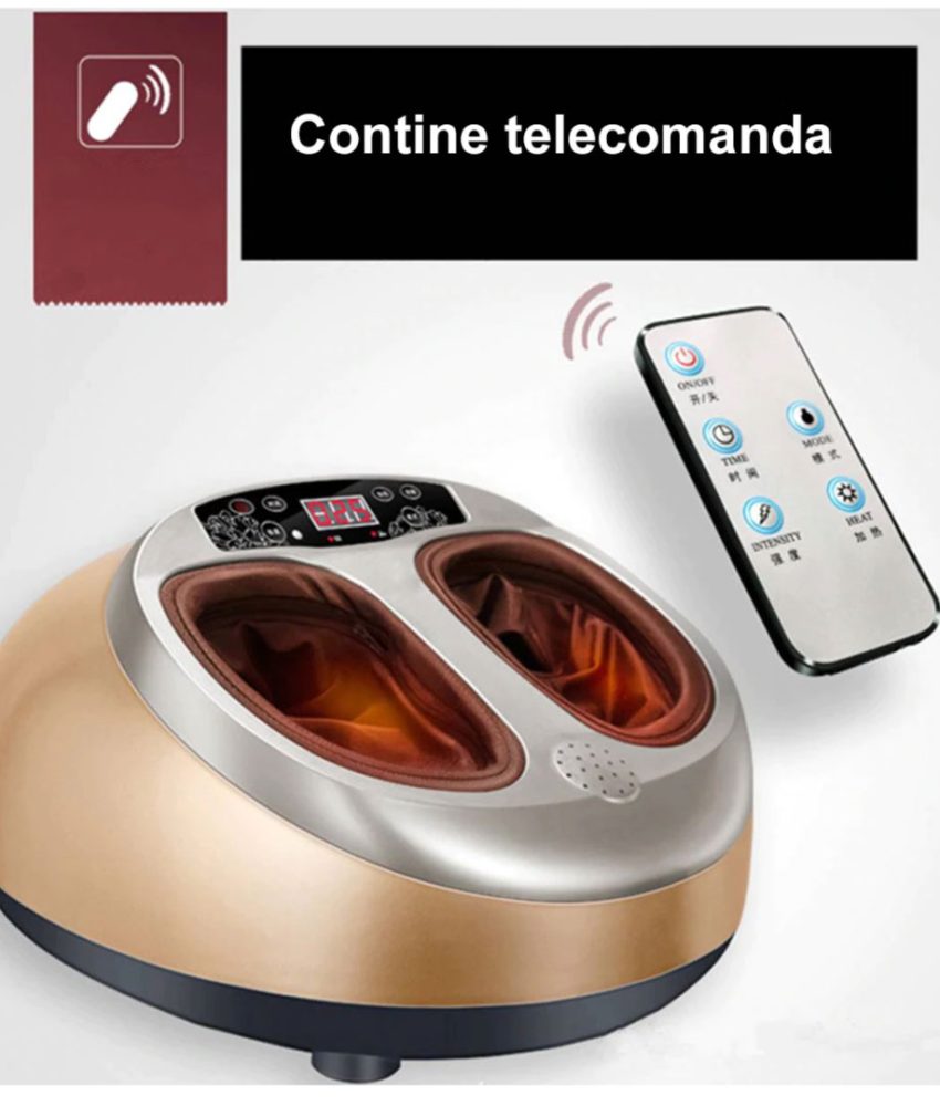 Aparat masaj, pentru picioare, infrarosu, presoterapie, 3 programe, husa detasabila, telecomanda