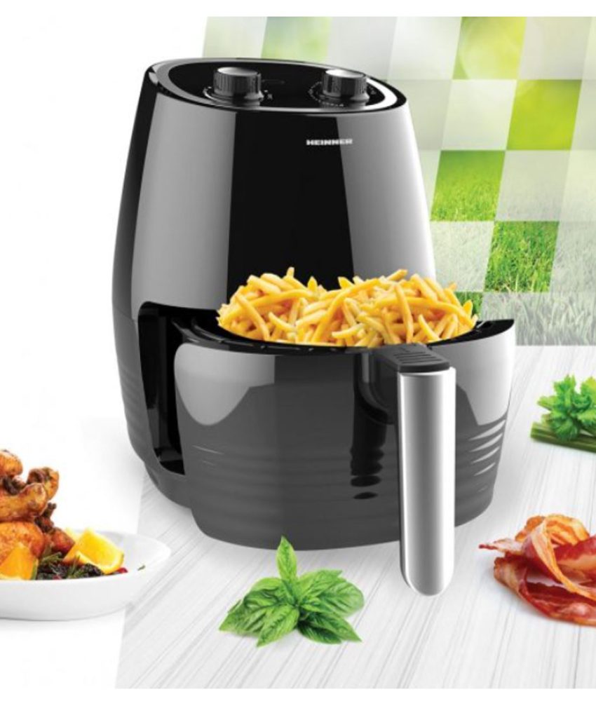 Friteuza cu aer cald HEINNER HAF-1250BK 3,6L, termostat reglabil, temporizator! Gateste sanatos si rapid, fara ulei!