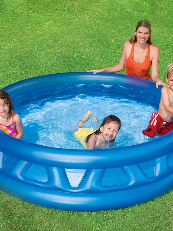 Piscina pentru copii Intex, 450l, 188 x 46 cm, 2 inele gonflabile, albastru