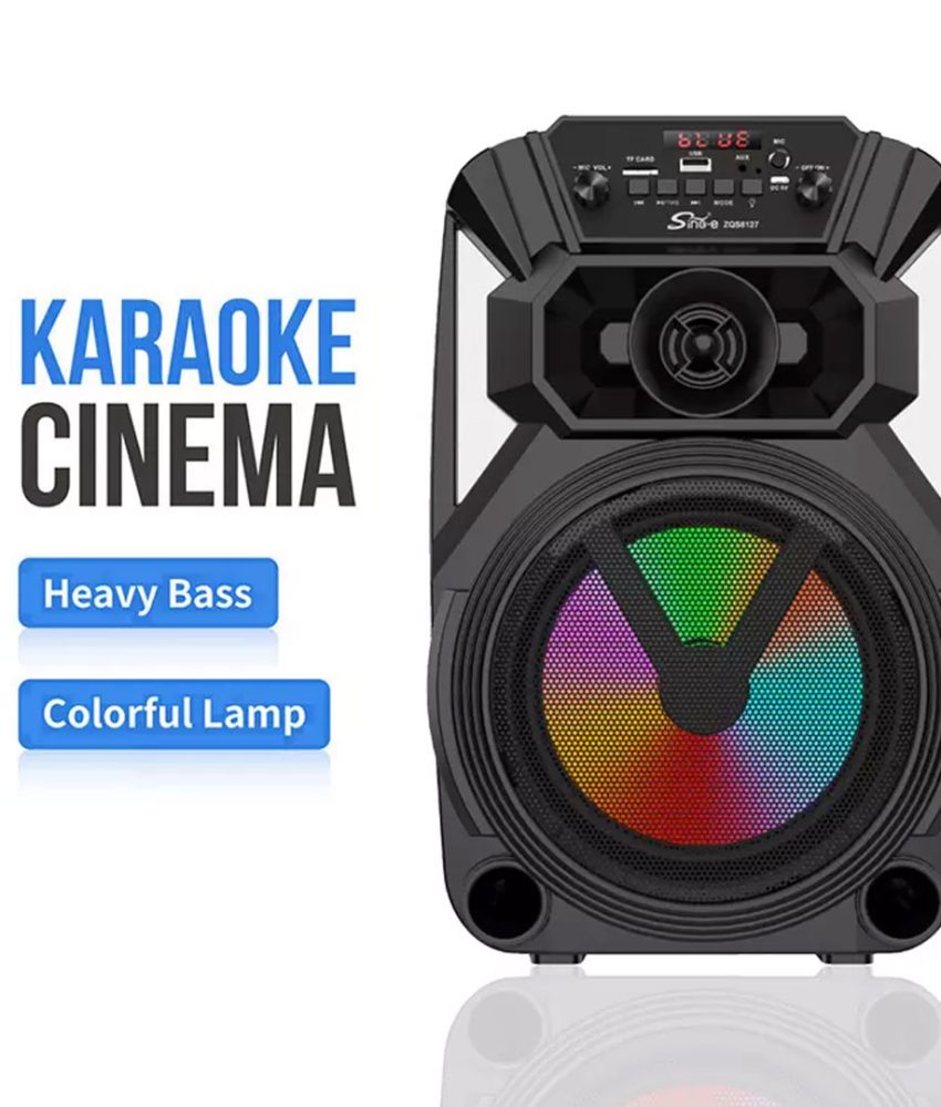 Boxa Bluetooth activa, portabila, ZQS 8127, microfon inclus, telecomanda, Bluetooth, AUX, Radio Fm, USB