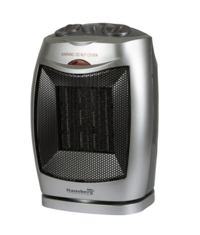 Radiator ceramic Hausberg HB 8300, 1500 W, Element de incalzire din ceramica, functie oscilatie