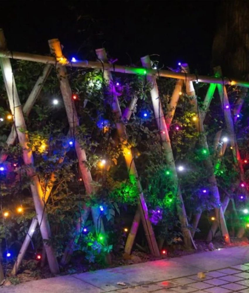 Rola Instalatie de Craciun, 85m, 8 jocuri de lumini, Multicolor Protectie Apa, IP 44