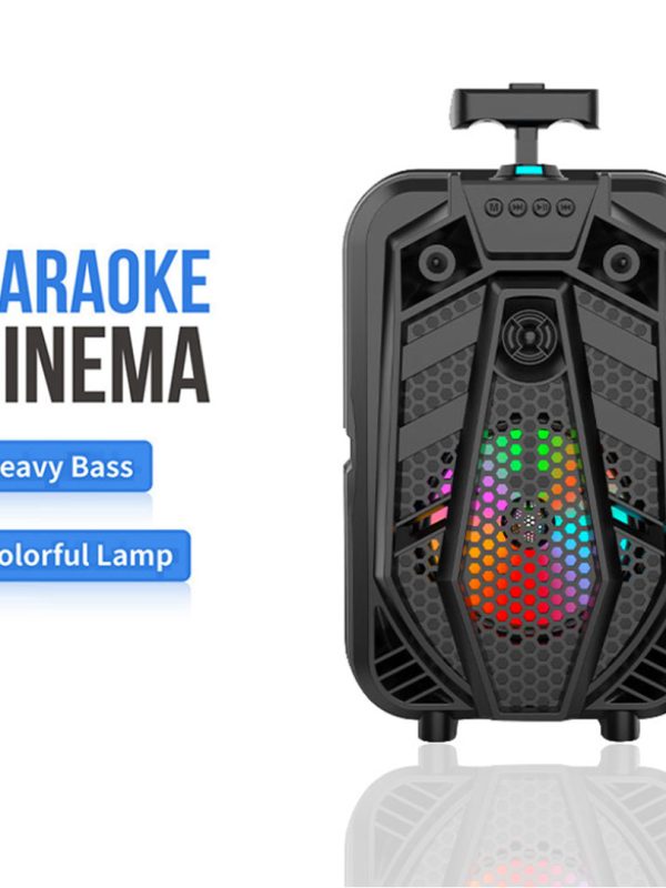 Boxa Portabila Tip Troler, 100W PMPO ZQS-8133/8136 cu Microfon, Bluetooth, Fm, Usb, Sd, Aux, Negru