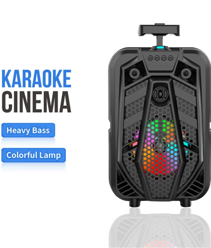 Boxa Portabila Tip Troler, 100W PMPO ZQS-8133/8136 cu Microfon, Bluetooth, Fm, Usb, Sd, Aux, Negru