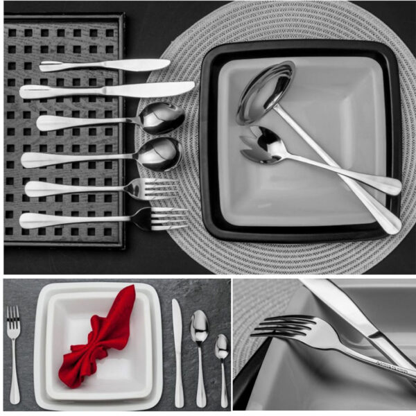 Set tacamuri inox 68 piese, NEW YORK, ART OF DINNING, 12 persoane