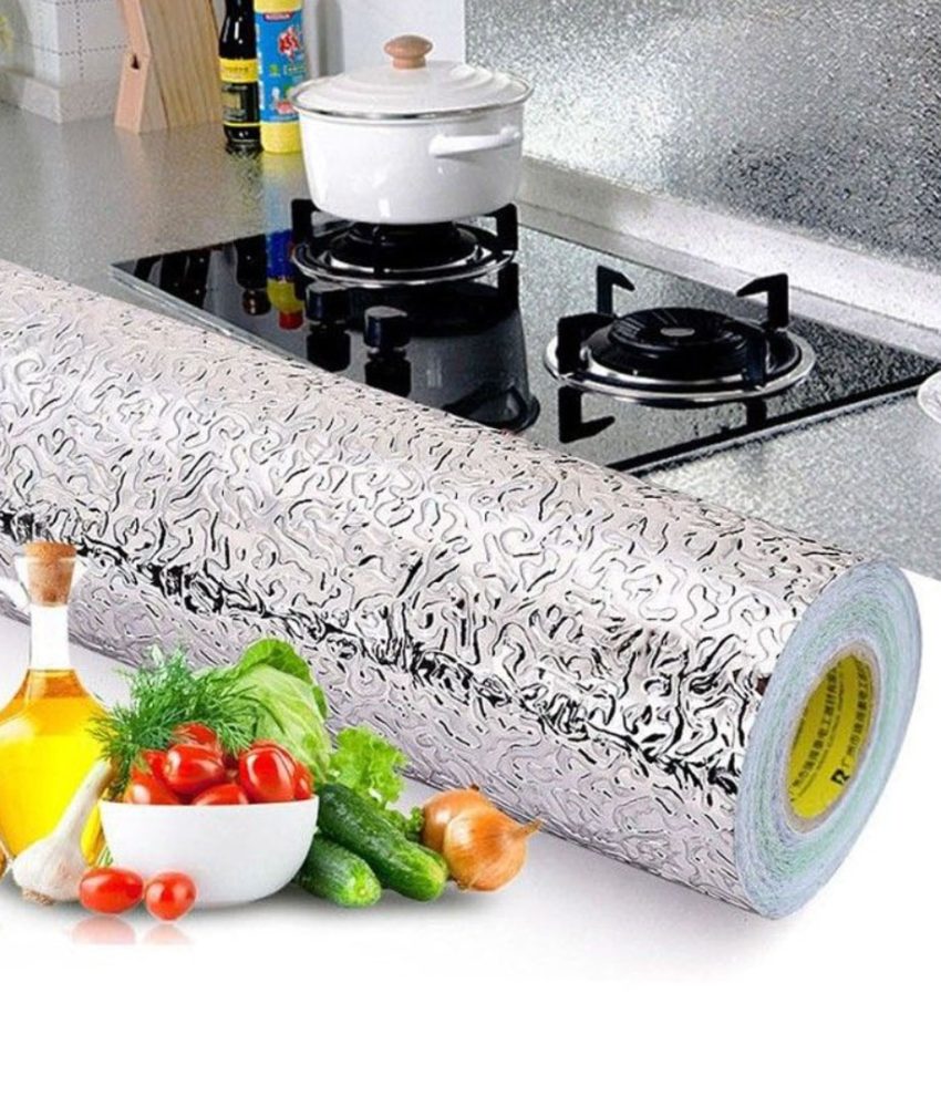 Autocolant universal model aluminiu, Elastix, pentru mobila, blat bucatarie, faianta, sertare, 3mx60cm sau 10mx60cm