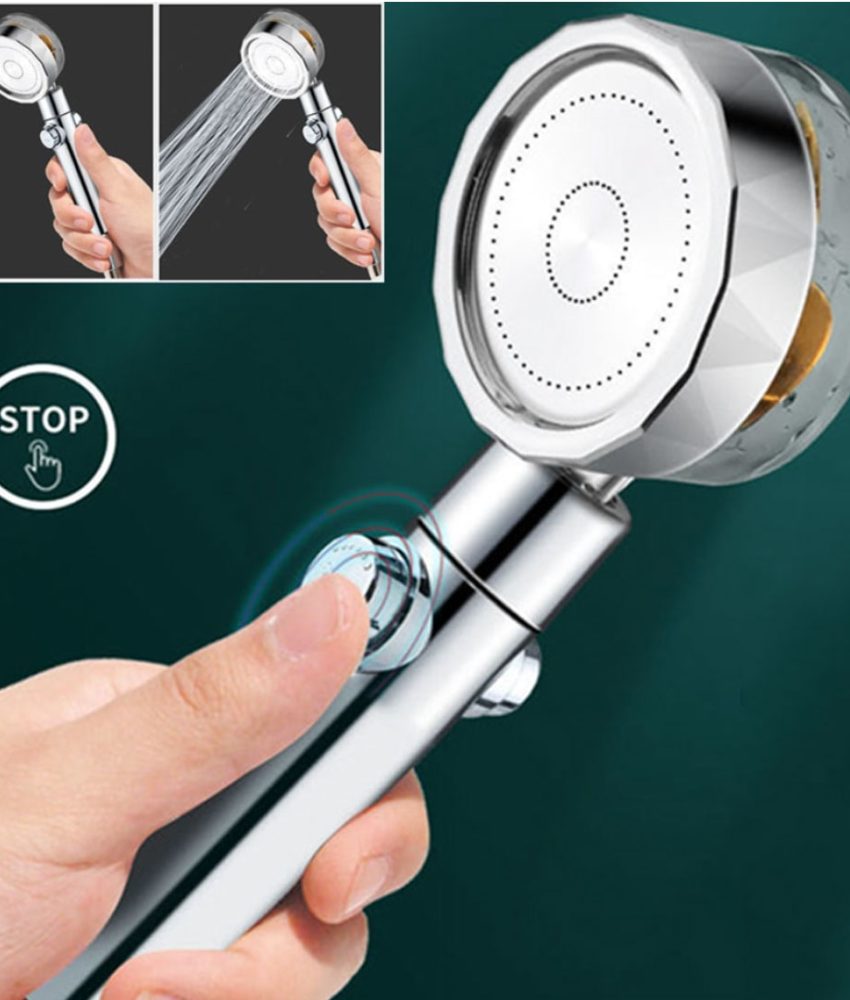 Cap de dus turbo, cu ventilator, Turbocharged Shower Head, 360 de grade, elice condus capete de duș, de înaltă presiune