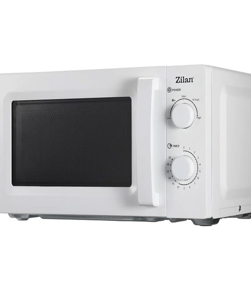 Cuptor cu microunde Zilan ZLN4667 Alb, putere 600 W, 20L, Timer, 5 nivele de putere