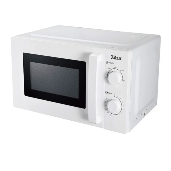 Cuptor cu microunde Zilan ZLN4667 Alb, putere 600 W, 20L, Timer, 5 nivele de putere