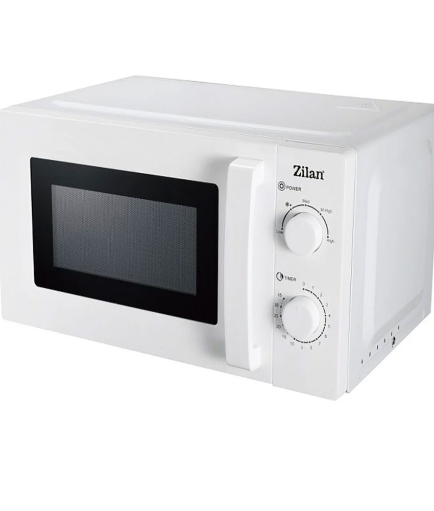 Cuptor cu microunde Zilan ZLN4667 Alb, putere 600 W, 20L, Timer, 5 nivele de putere