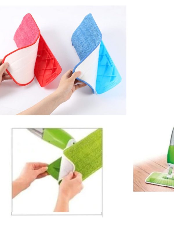 Rezerva mop Vanora Home Super Easy Spray, Set 2 buc, 40 x 14 cm, microfibra