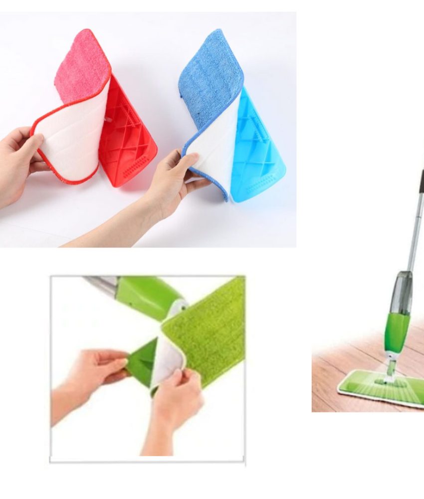 Rezerva mop Vanora Home Super Easy Spray, Set 2 buc, 40 x 14 cm, microfibra