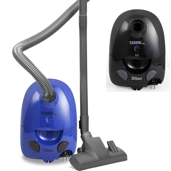 Aspirator cu sac ZILAN ZLN-8471, Capacitate sac textil 2.0 l, Putere 1200 W, Cordon electric retractabil 5 m