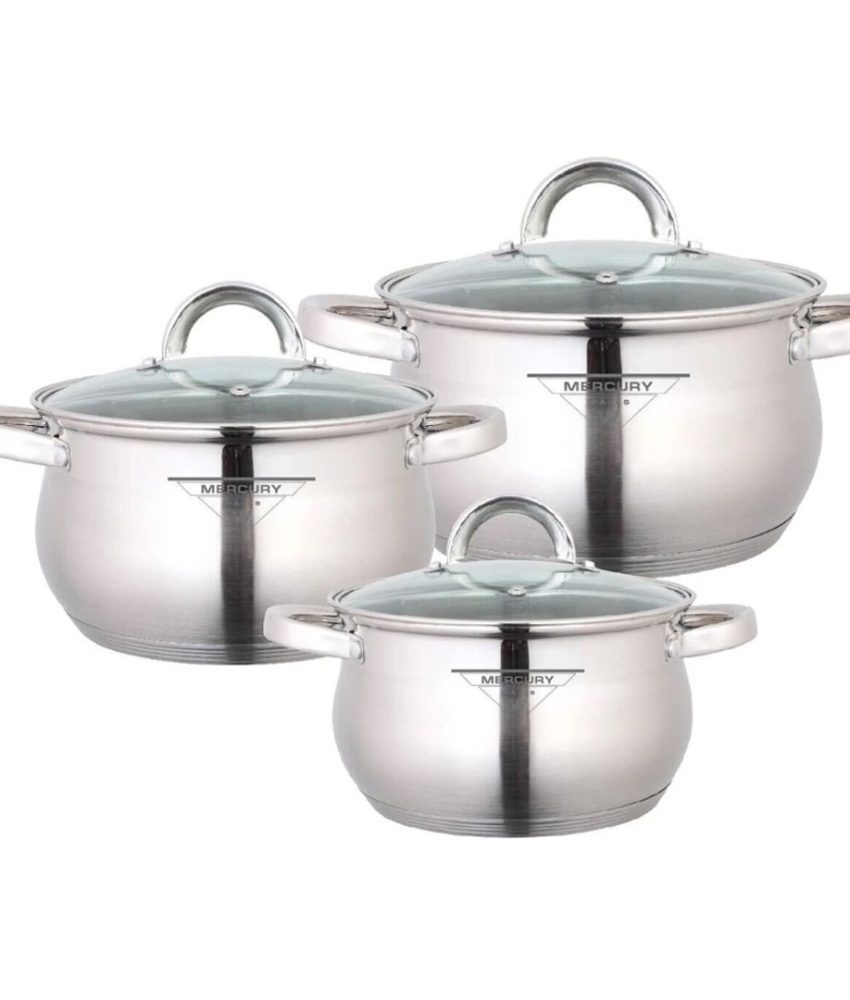 Set de gatit Mercury Haus MC-7047, 6 piese, 5 straturi, otel inoxidabil de inalta calitate 18/10