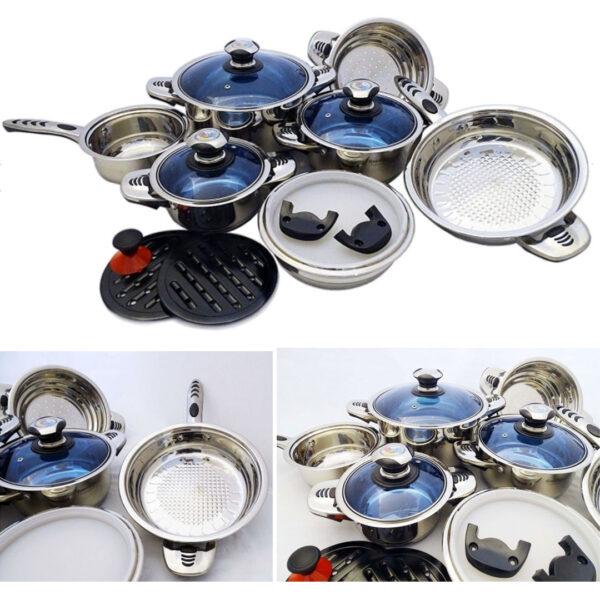 Set oale Eisenbach din otel inoxidabil 18/10 de inalta calitate,16 piese, 12 straturi
