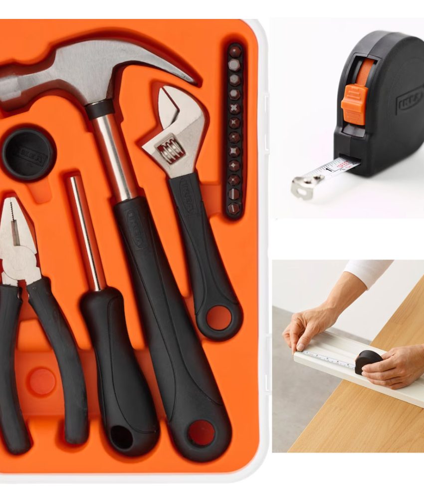 Set unelte, 17 piese + Ruleta 3m