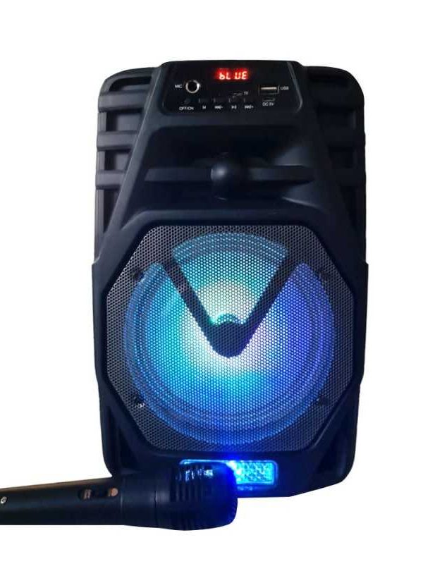 Boxa Cu Microfon Inclus, Audio Bluetooth 3″ KTS1367, Led,Radio FM, Suport MP3, Cu Telecomanda, USB si Card TF, Negru