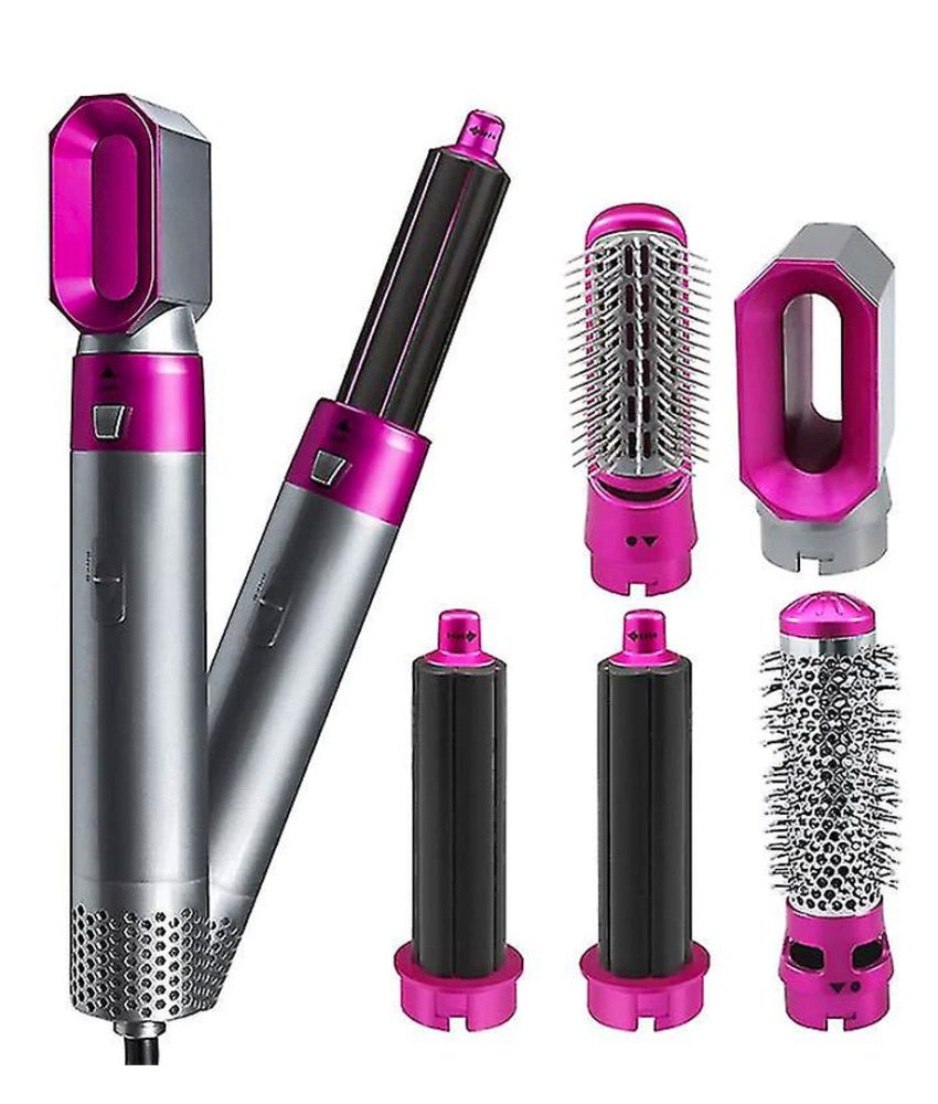 Ondulator Perie de Coafat 5 in 1 Multifunctionala Hot Air Styler, Multiple Accesorii incluse + Cadou coronita catifea