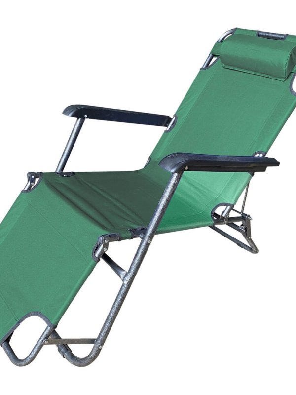 Sezlong pliabil cu tetiera Simple, Heinner, 153x60x79cm, 4 culori