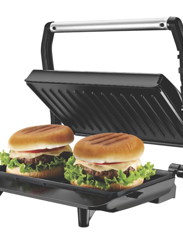 Grill electric multifunctional Delicacy, placi antiaderente, control automat al temperaturii, 850W, Well