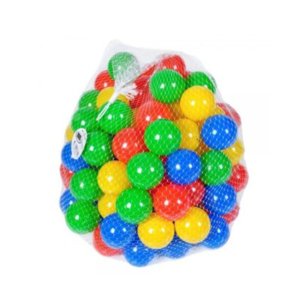 Sac cu 50 de bile colorate, din plastic, pentru copii, diametru 6 cm