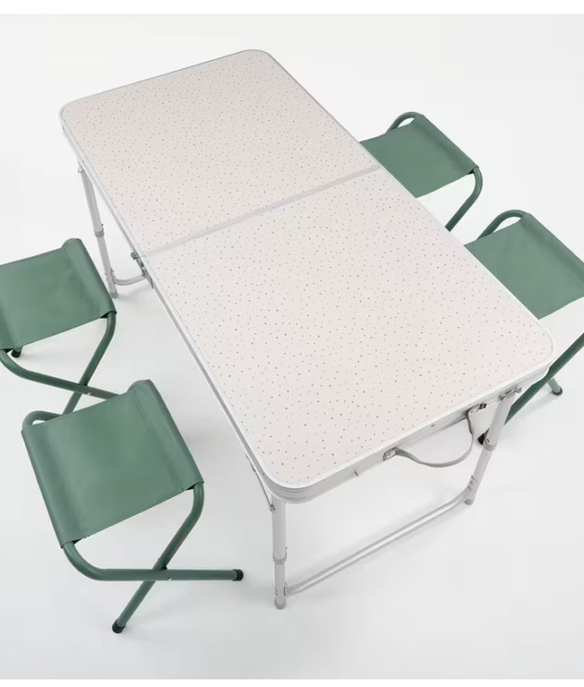 Masă Pliabilă Camping cu 4 scaune 4-6 Persoane