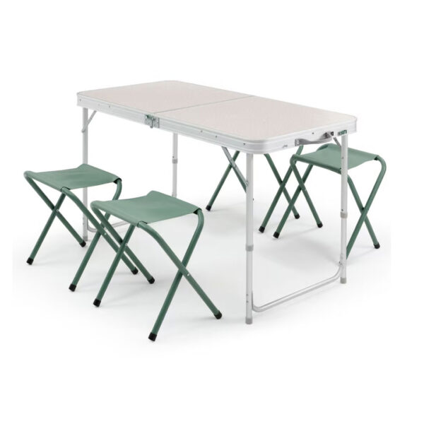 Masă Pliabilă Camping cu 4 scaune 4-6 Persoane