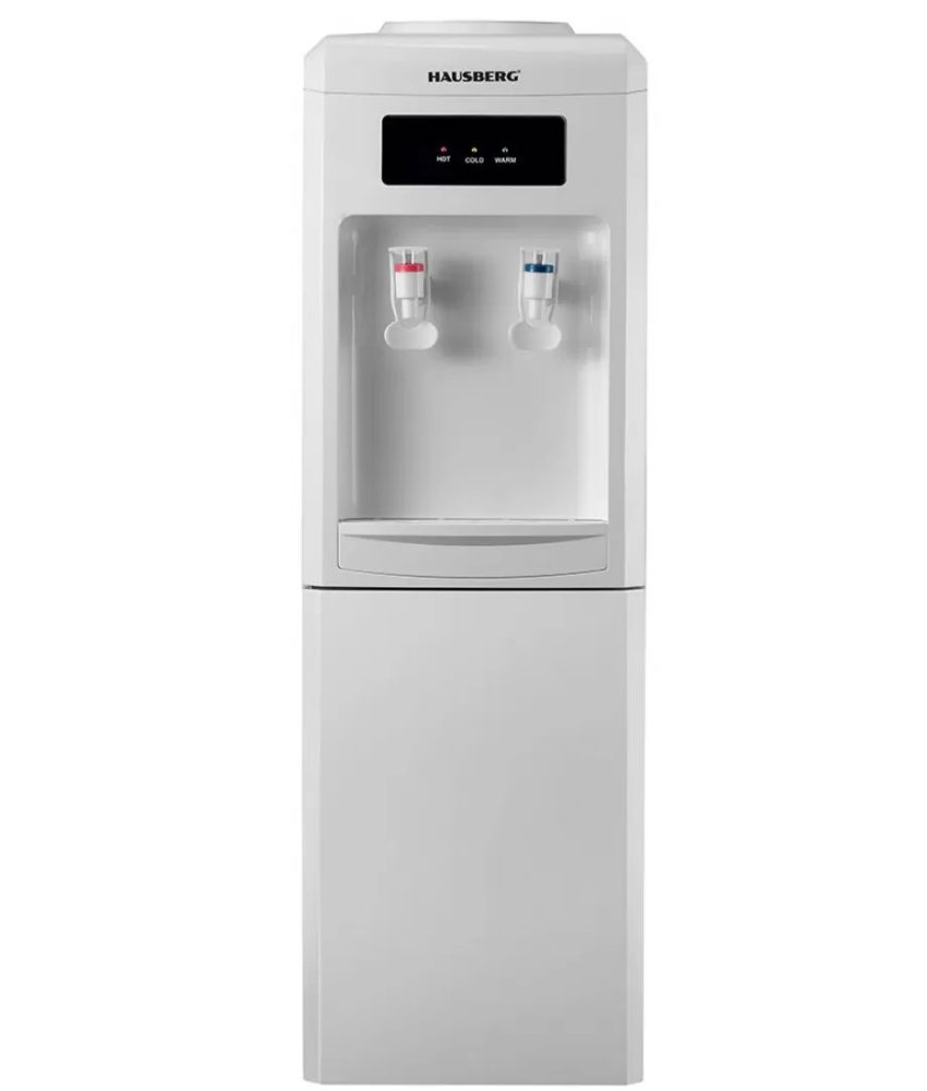 Dozator apa de podea HAUSBERG HB-6024AB, putere incalzire 550 W, putere racire 85 W, rezervor apa inox, termostat automat, Alb