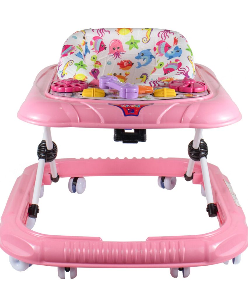 Premergator 6 luni + scaun reglabil / ZLN 1077-Roz/Galben/Rosu