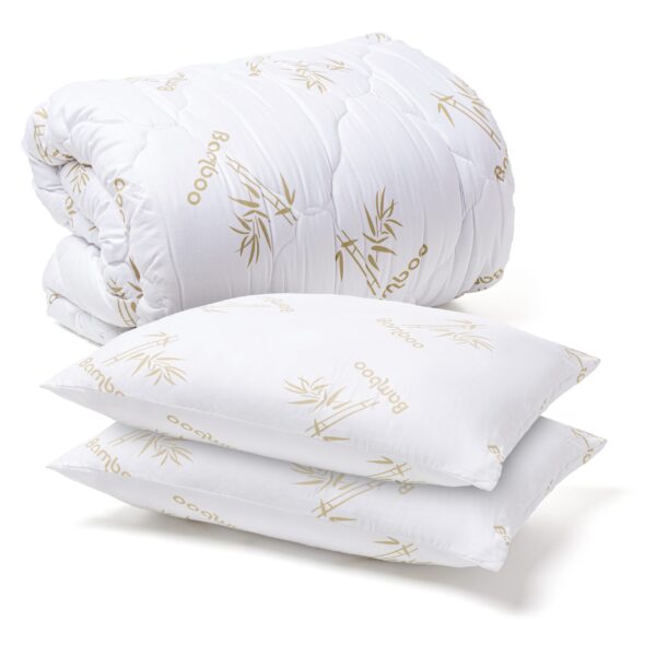 Pilota BAMBOO 400 g, 200×220 cm+ 2 Perne BAMBOO 50×70 cm