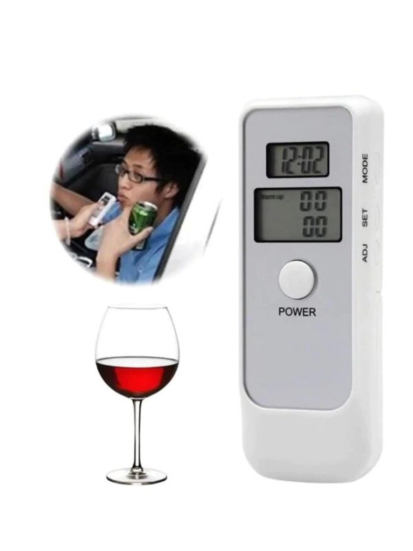 Alcool Tester- Etilotest cu Display LCD , TEermometru si ceas Premium Quality